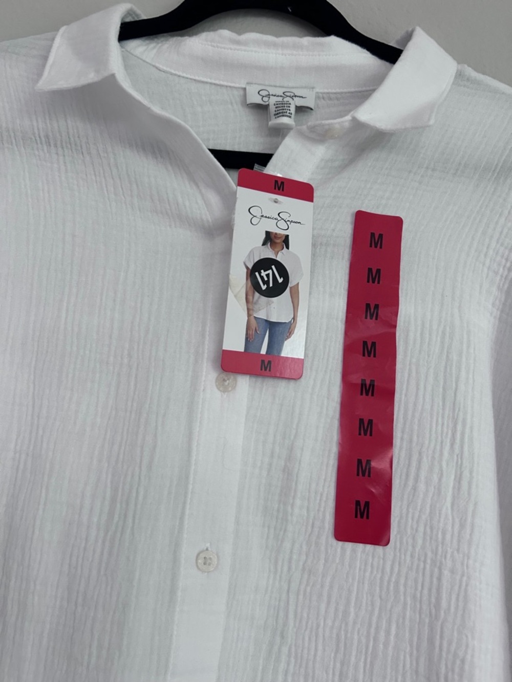 Jessica Simpson Short Sleeve Button Down Shirt